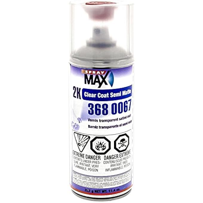 Spray max سبراي ماكس 2K طلاء شفاف شبه مات - Image 4